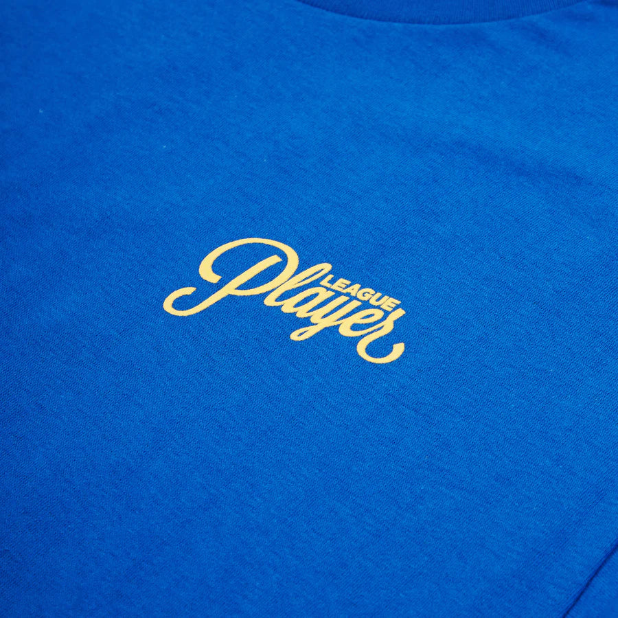 League Player S/S Tee Shirt Royal Blu(size options listed)