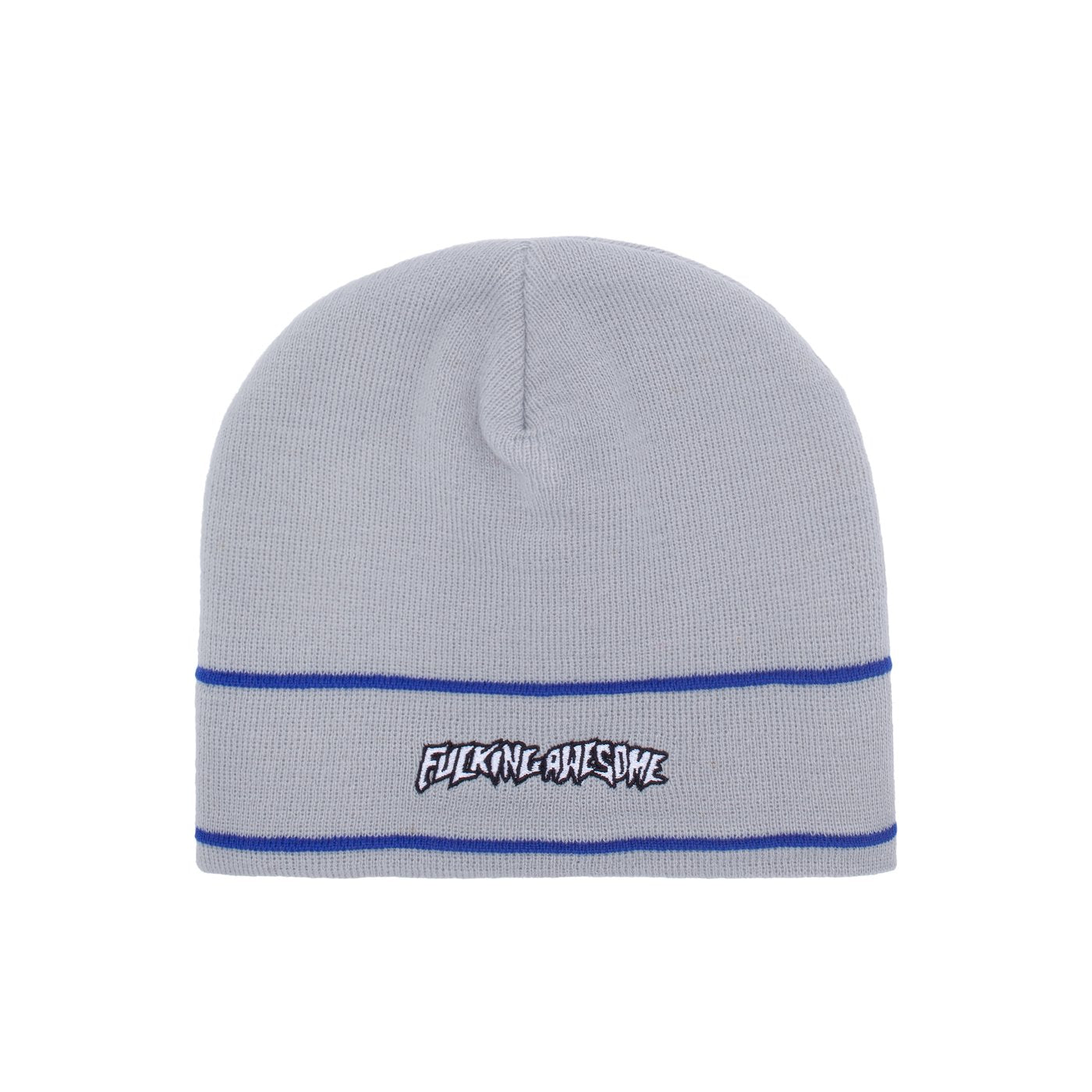 Little Stamp Stripe Beanie Gry/Blu OS