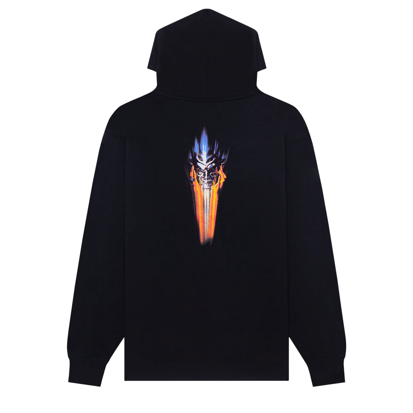 Metal Mask Hoodie Blk(size options listed)