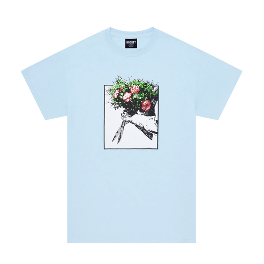Roses S/S Tee Shirt Lt. Blu(size options listed)