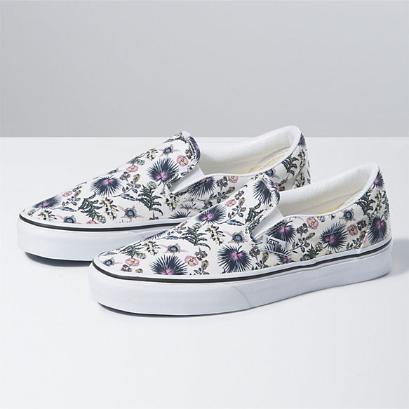 Paradise Floral Classic Slip On Shoe TruWht/TruWht (size options listed)