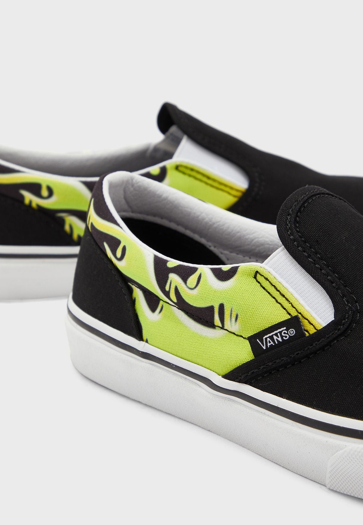 Kids Classic Slip-On Shoe Slm Flm Blk/Tru Wht (size options listed)