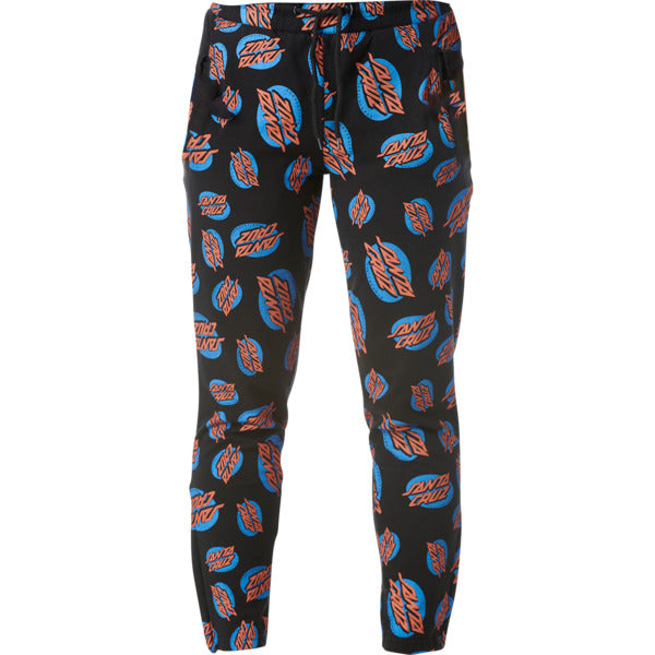 Oval Dot Mid Weight Womens Sweatpants Bottom Blk (size options listed)