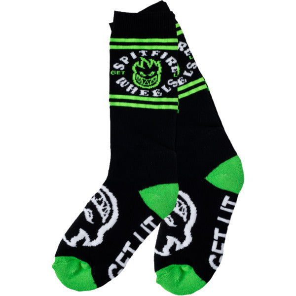 Classic Bighead Youth Socks Blk/Grn/Wht