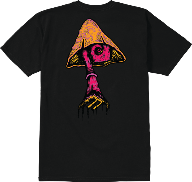 Shroom S/S Tee Shirt Blk (size options listed)