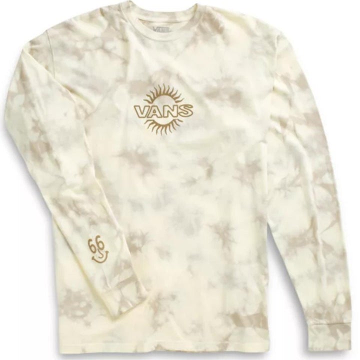 Scattered Tie Dye L/S Shirt Ant/Wht (size options listed)