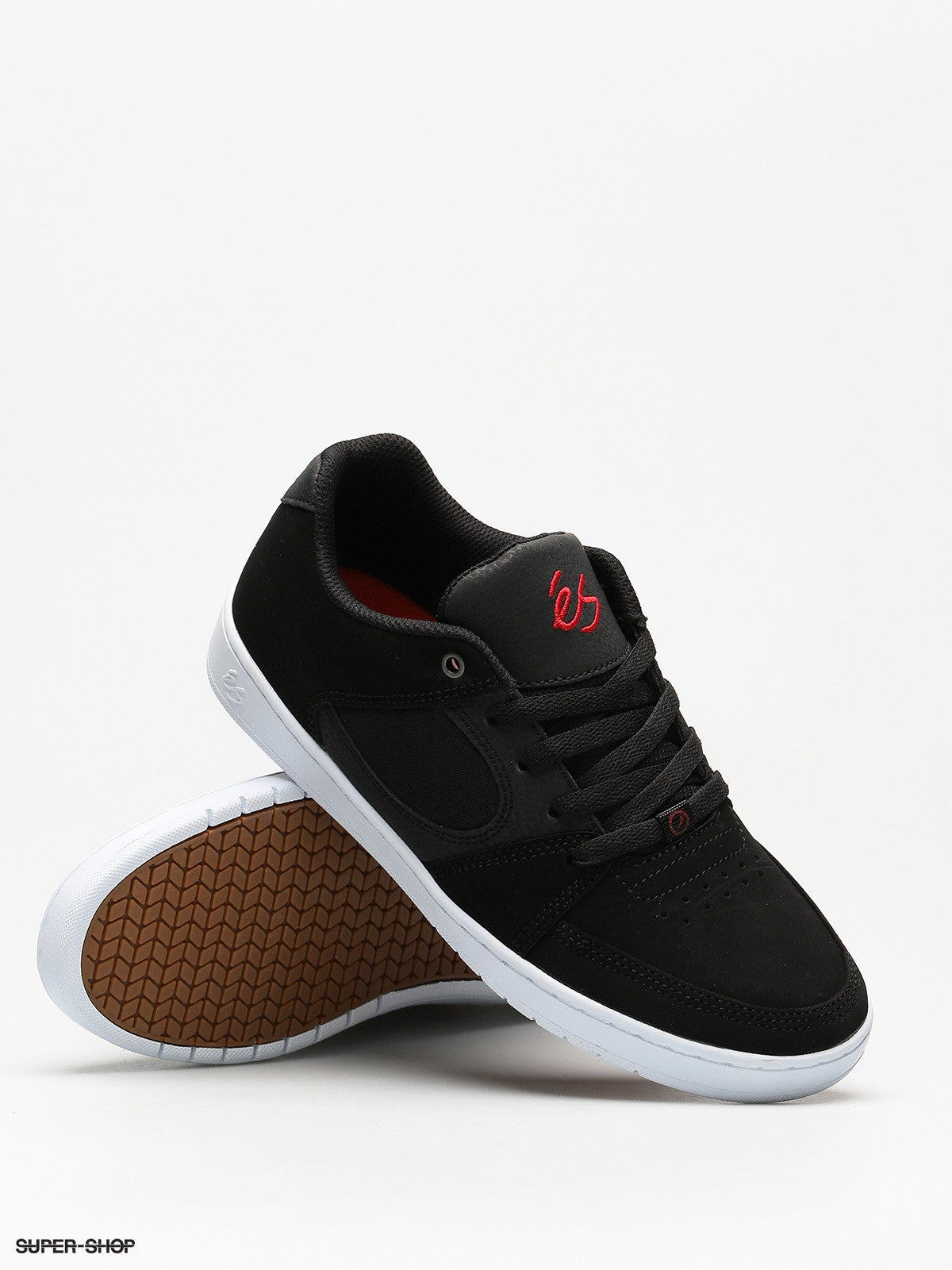 Accel Slim Shoe Blk/Wht/Red (size options listed)