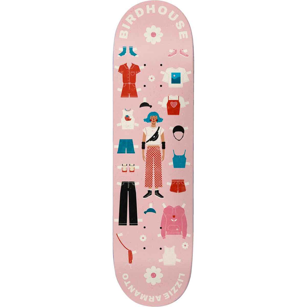 Lizzie Armanto Paper Dolls Pro Skateboard Deck 8.0