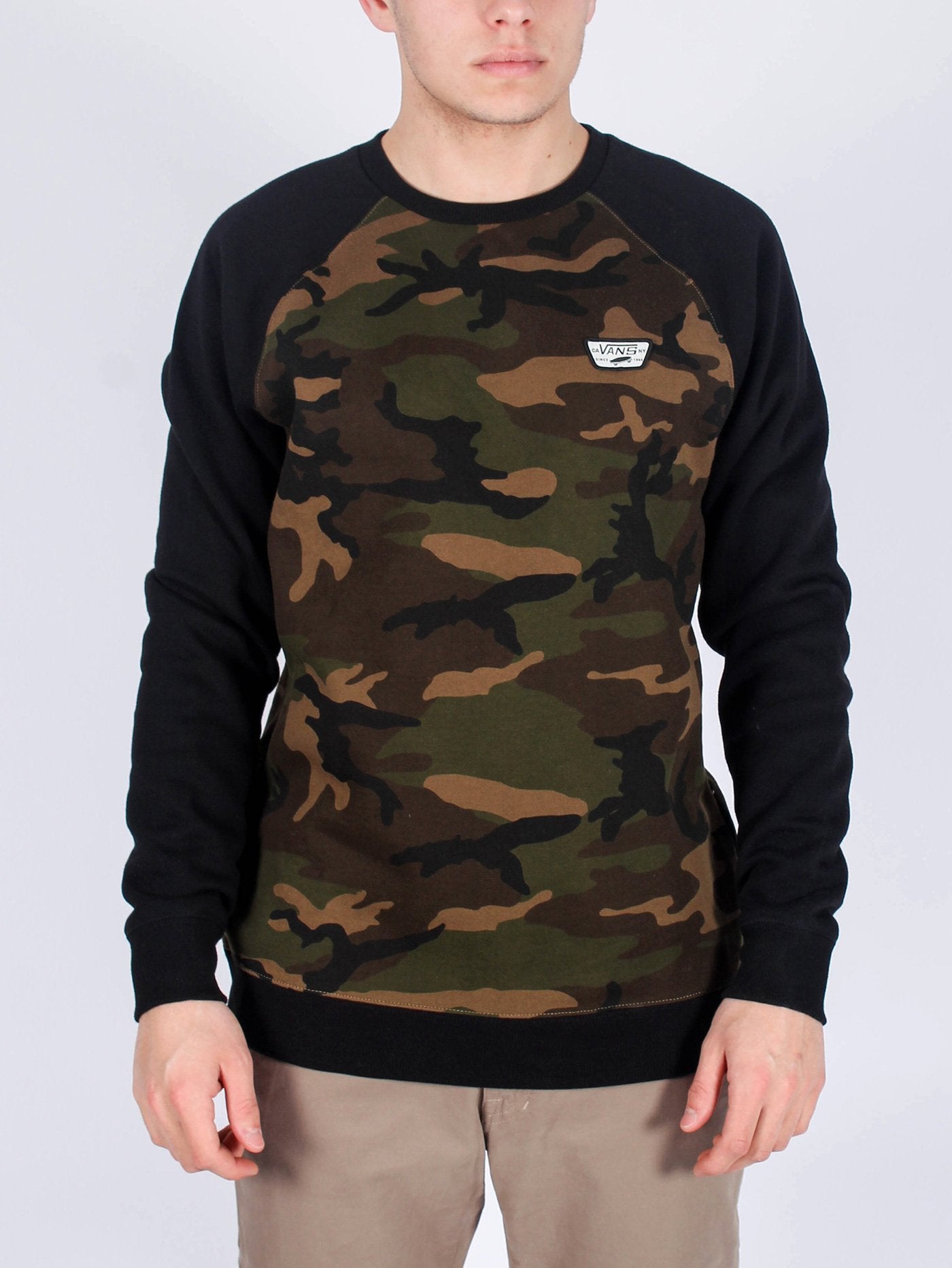 Rutland III Crewneck L/S Sweatshirt Camo/Blk (size options listed)