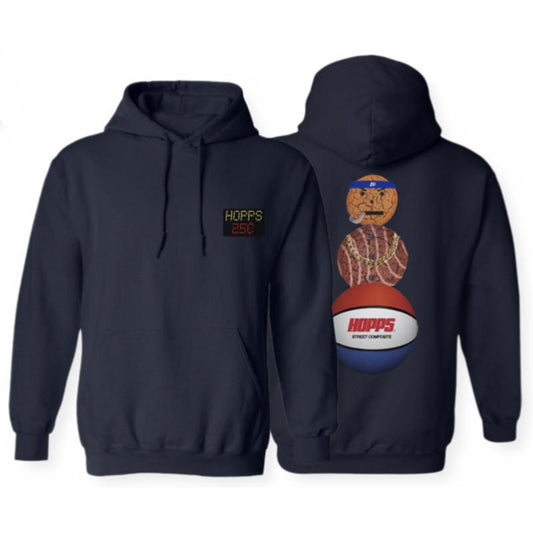 Hopps X QS Snackman Hoodie Nvy (size options listed)