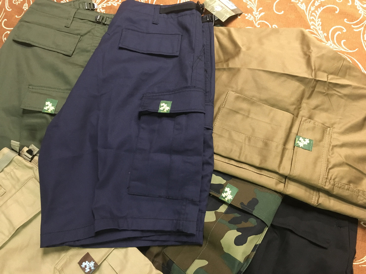 Flowers BDU Cargo Shorts (size & color options listed)