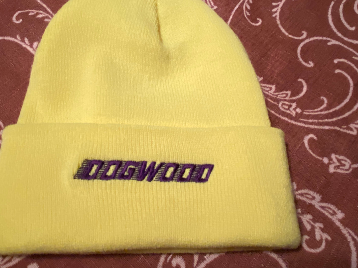 Speedwave Emb Beanie Safety Ylw/Purp OS