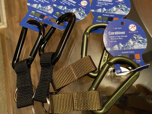 Aluminum Alloy Carabiner OS (color options listed)