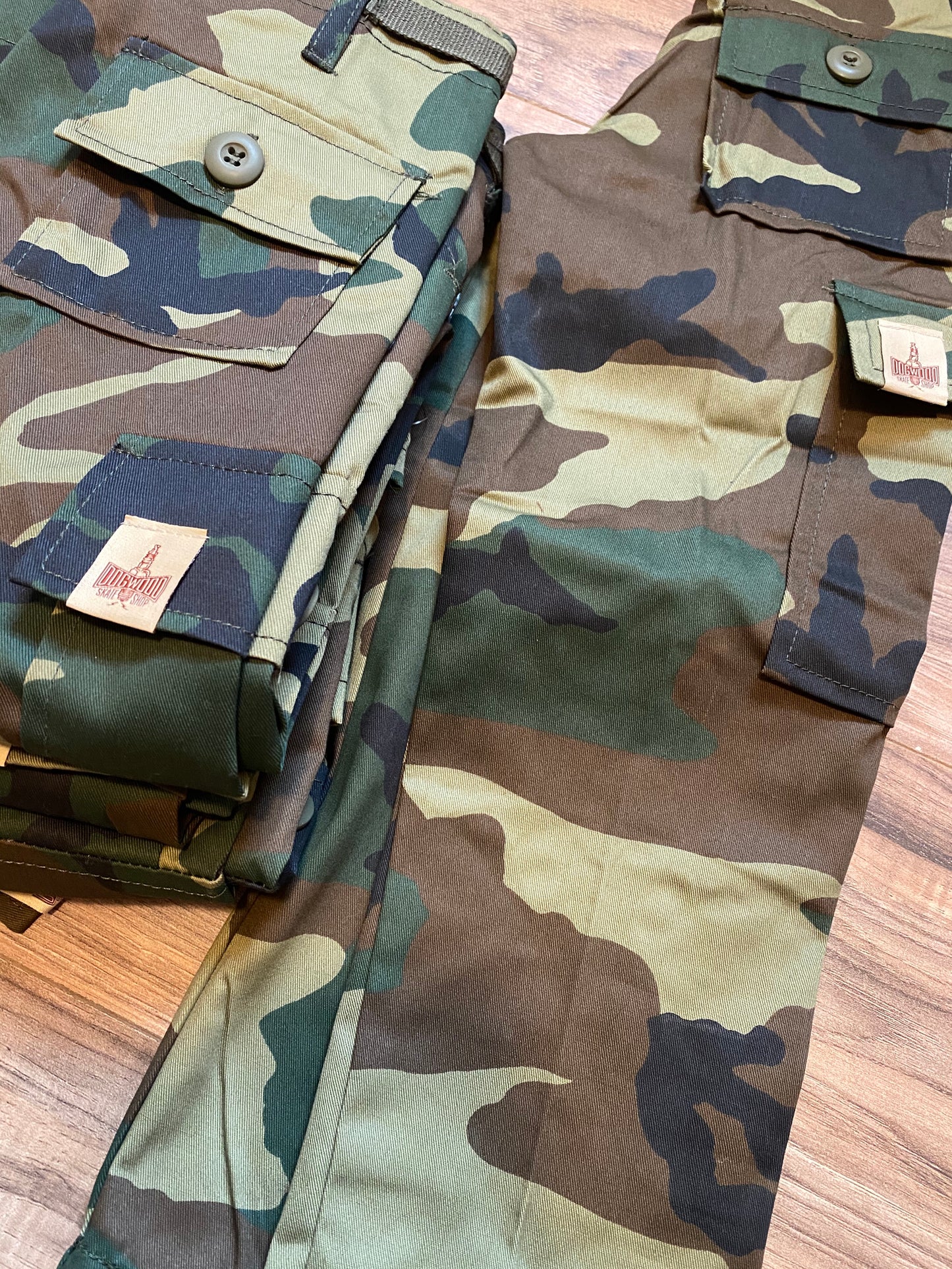 Youth Plug Bdu Cargo Pants Woodland Camo (size options listed)