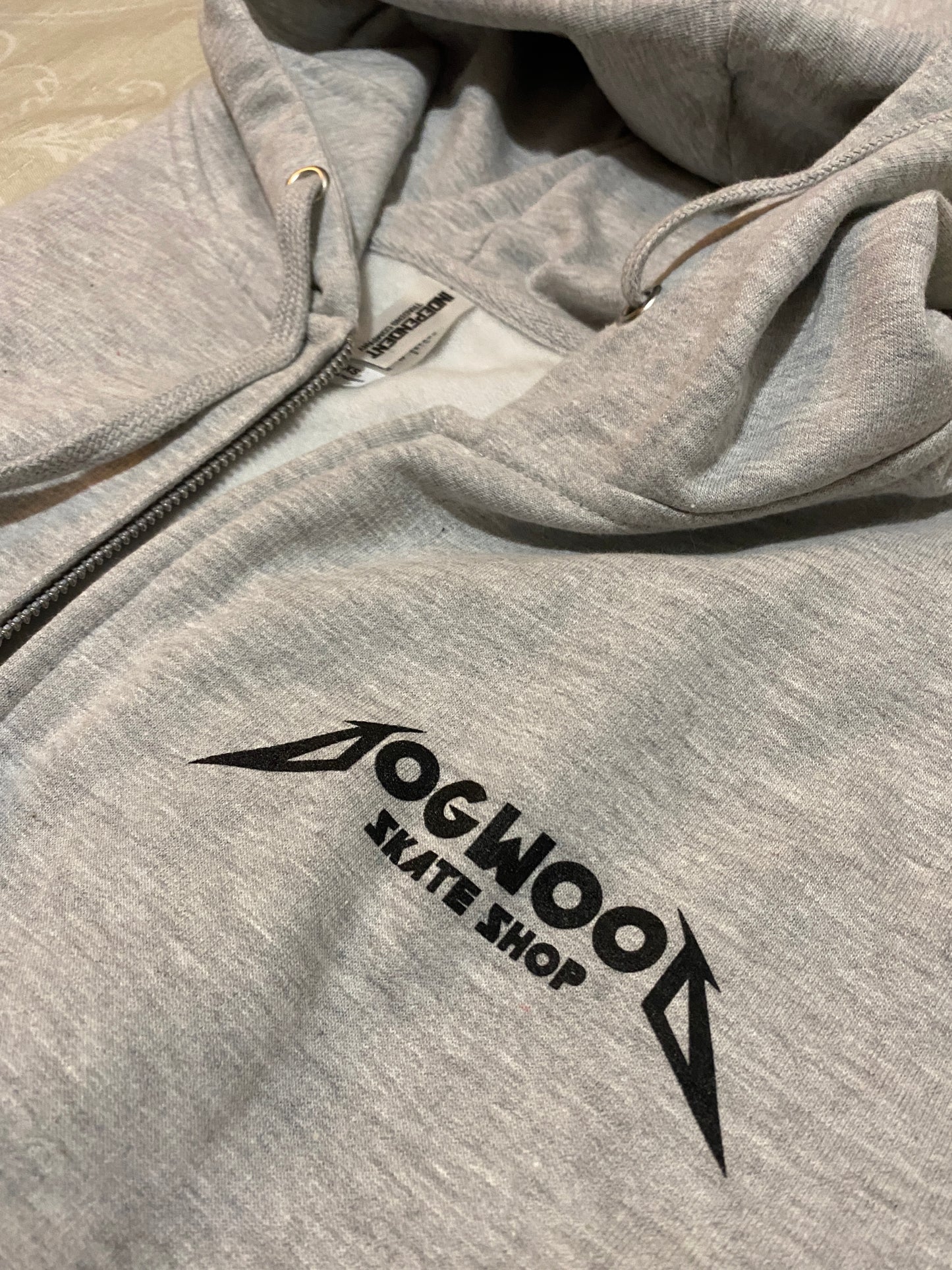 Metal Shades Midweight Zip Hoodie Gry (size options listed)
