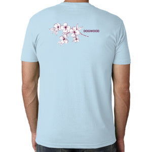 Baby Blue Dogwood FlowersS/S Tee Shirt (size options listed)