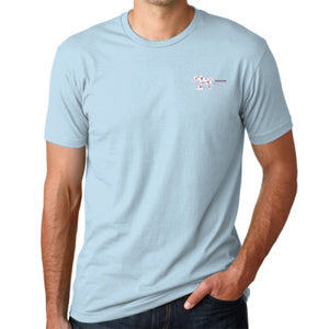 Baby Blue Dogwood FlowersS/S Tee Shirt (size options listed)
