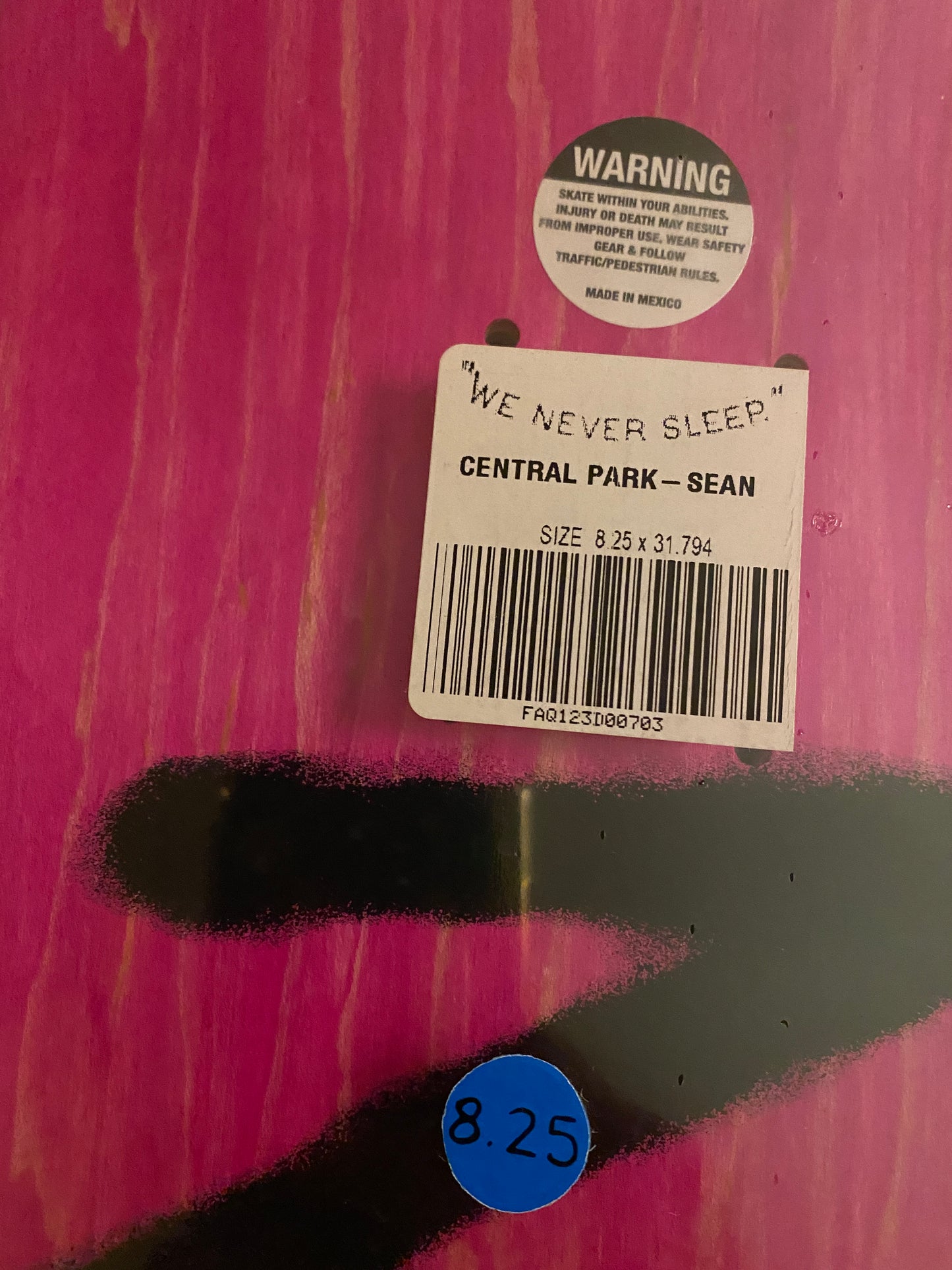 Central Park Sean Pablo Pro Deck 8.25 X 31.8
