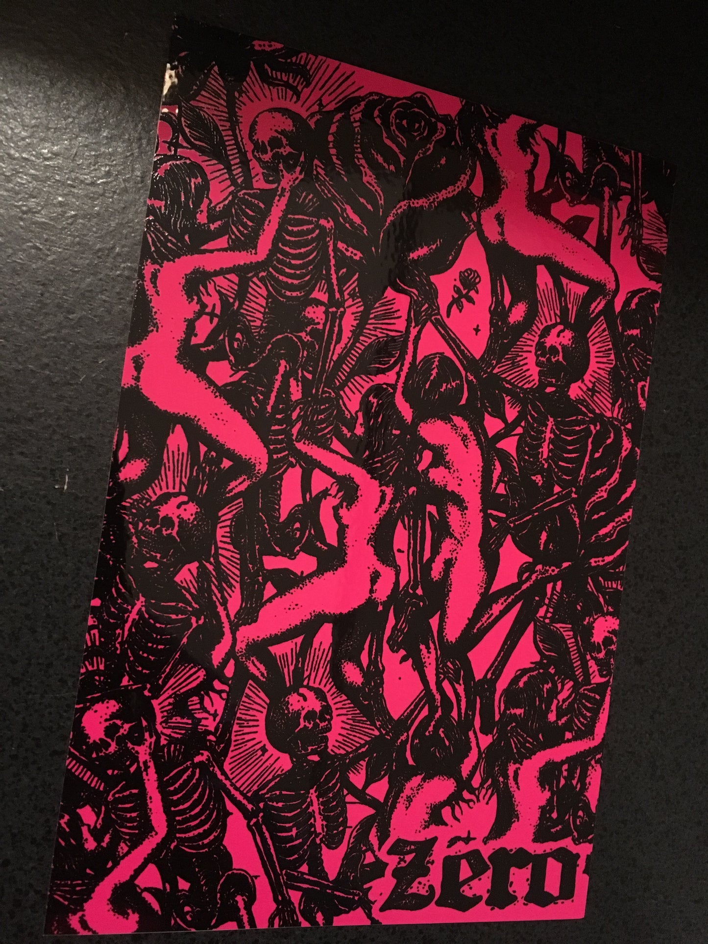 Dane Burman Skeleton Orgy Sticker 4in X 6in