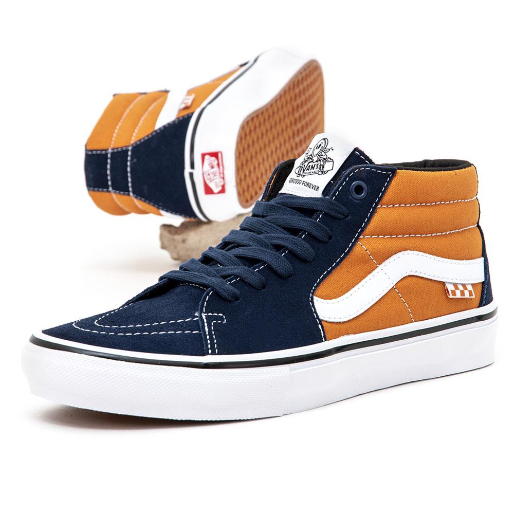 Skate Jeff Grosso Mid Shoe Nvy/Org (size options listed)
