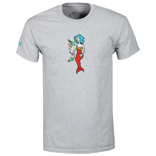 Mermaid S/S Tee Shirt Ash Hthr (size options listed)