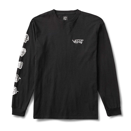 Rowan Zorilla Faces L/S Tee Shirt Blk (size options listed)
