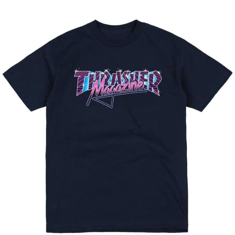 Vice Logo S/S T Shirt Nvy Blu (size options listed)