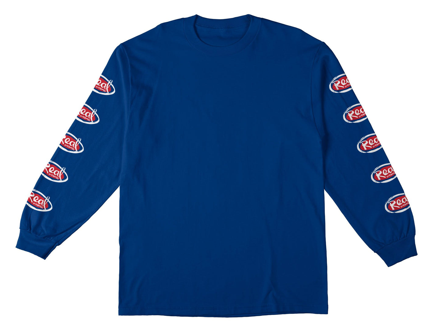 Natas Oval Sleev Print L/S Tee Shirt Royal (size options listed)