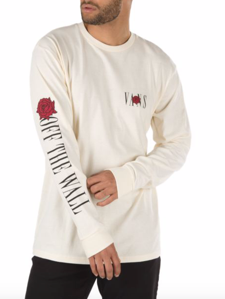 Kyle Walker Rose L/S Tee Shirt Antique/Wht (size options listed)