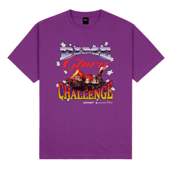 Glory Challenge S/S Tee Shirt Dk. Magenta (size options listed)