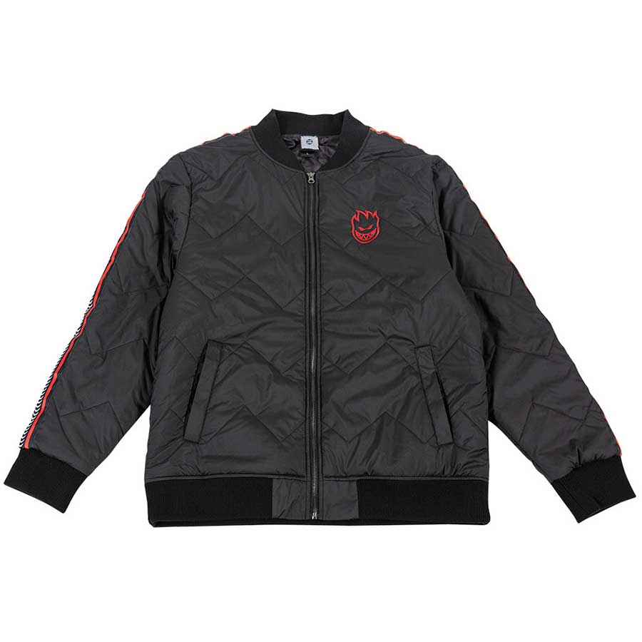 Bighead Bomber Jacket Black/Red (size options listed)