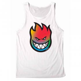 Bighead Tie-Dye Fade Tank Top Shirt Wht (size options listed)