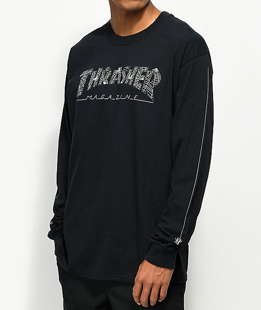 Web L/S Tee Shirt Blk (size options listed)