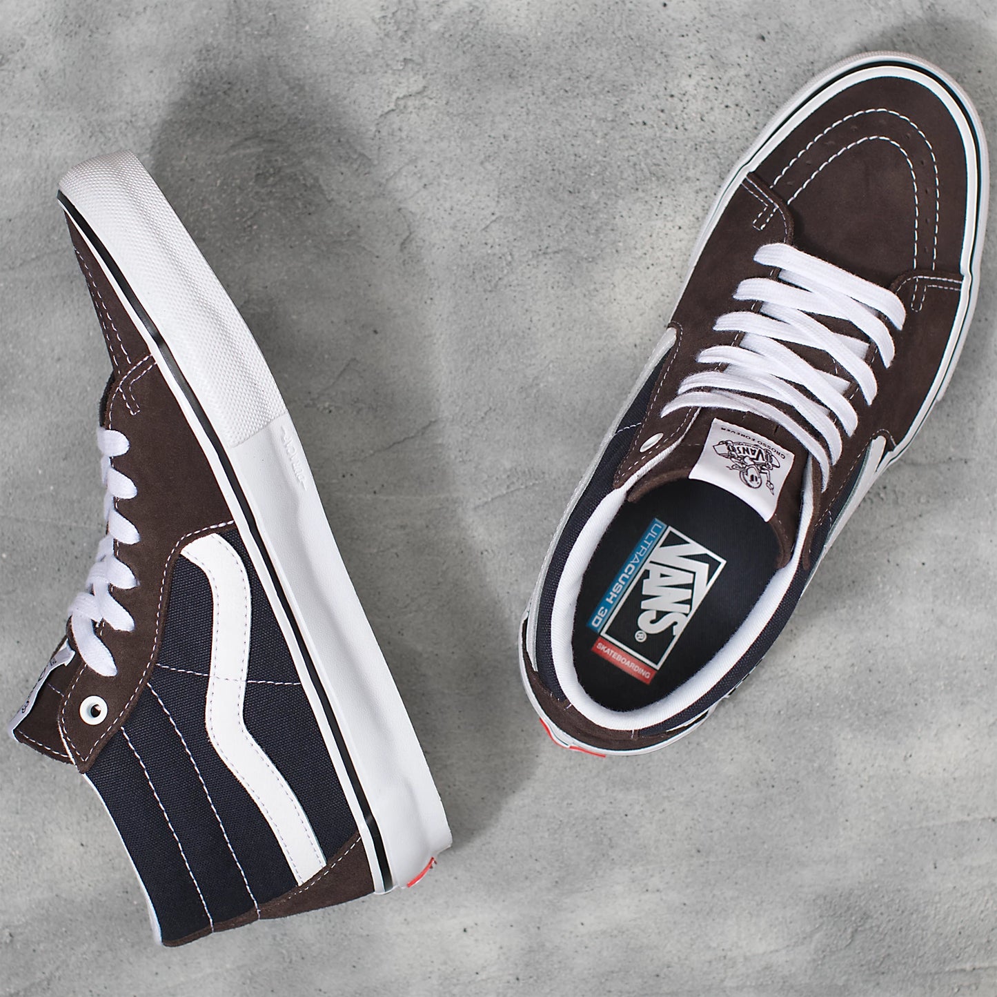 Skate Grosso Mid Pro Shoe Brwn/Nvy(size options listed)
