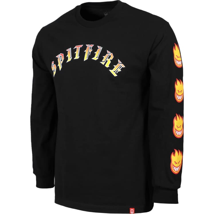Old E Bighead Fill L/S Tee Shirt Blk (size options listed)