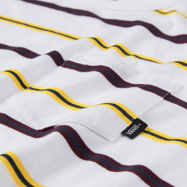 Condit Stripe S/S Tee Shirt Wht (size options listed)