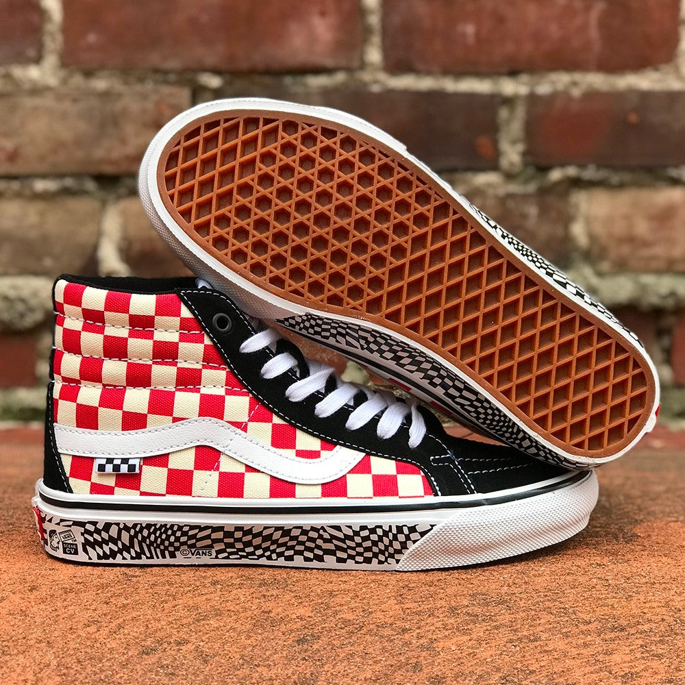 Skate Sk8 Hi Reissue Grosso 84 Shoe Blk/Red/Check
