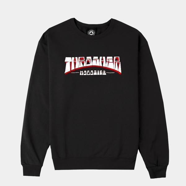 Firme Logo Crewneck Sweatshirt Blk (size options listed)
