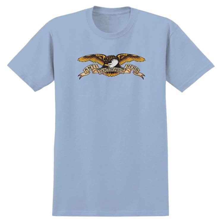 Eagle S/S Tee Shirt Powder Blu (size options listed)