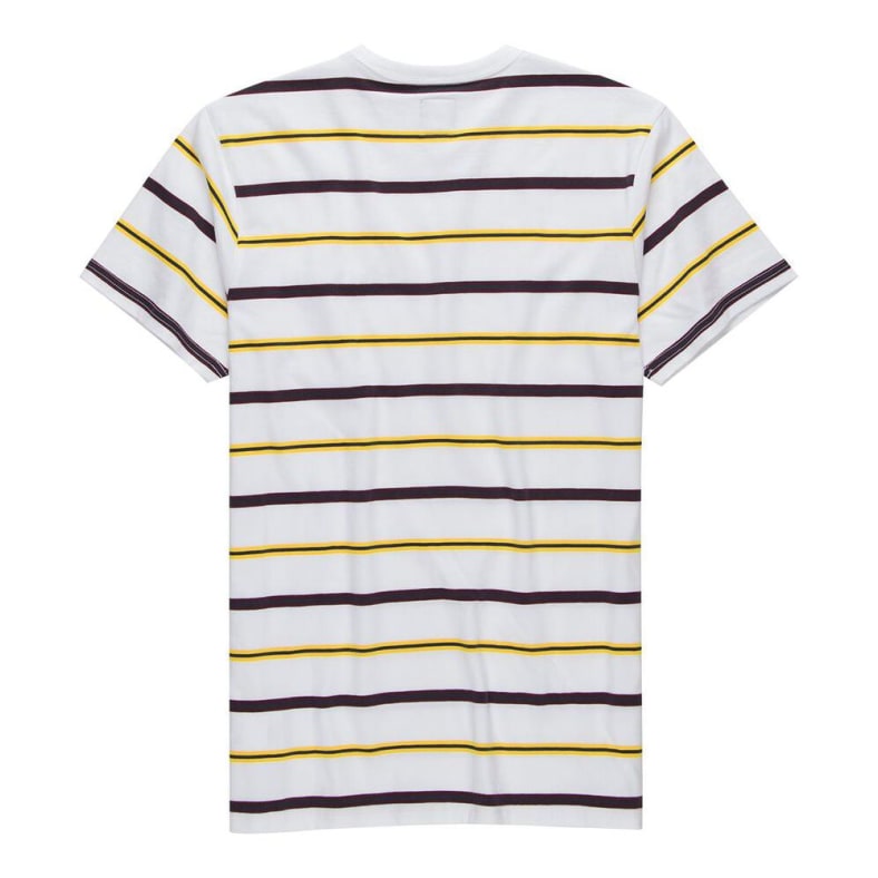 Condit Stripe S/S Tee Shirt Wht (size options listed)