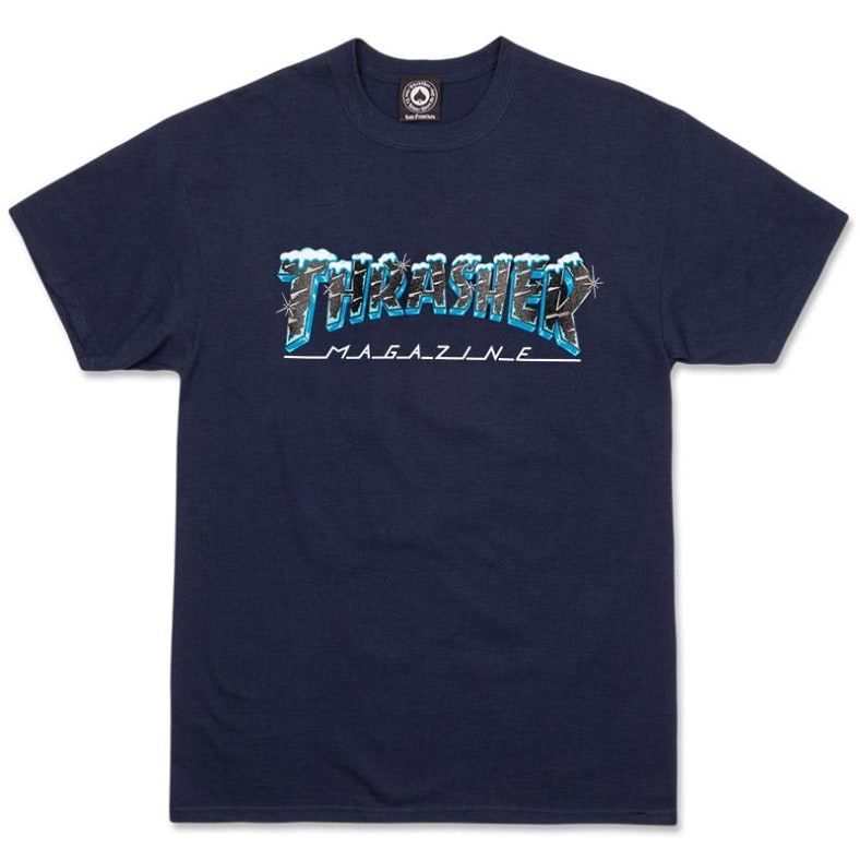 Black Ice S/S Tee Shirt Nvy Blu (size options listed)