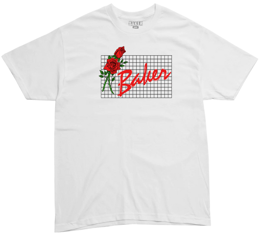 Roses S/S Tee Shirt Wht(size options listed)