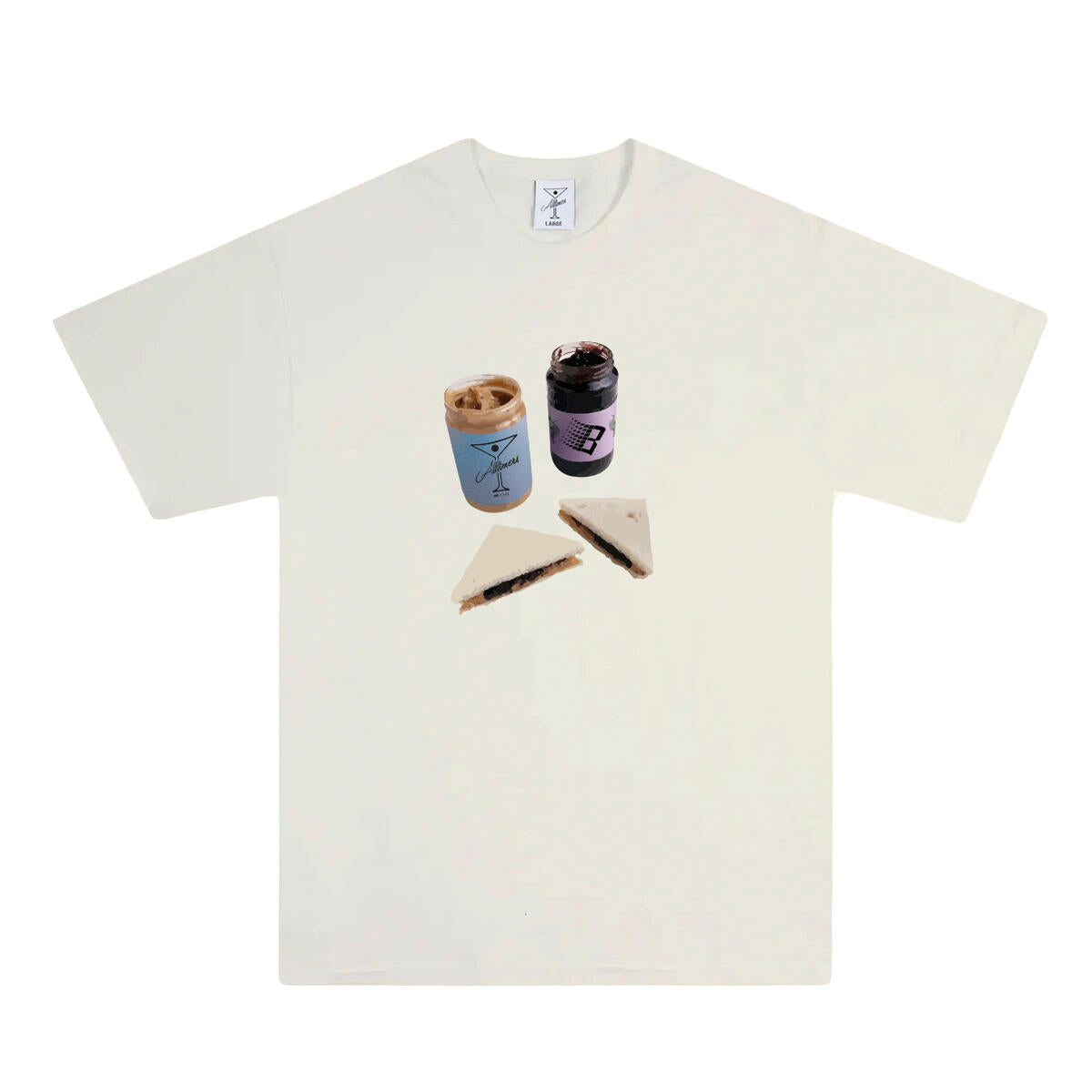 PB & J S/S Tee Shirt Natural(size options listed)