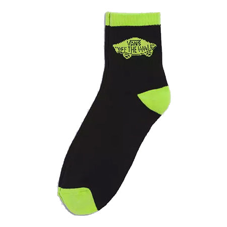 Vans Art Half Crew Socks Lime Grn/Blk(size options listed)