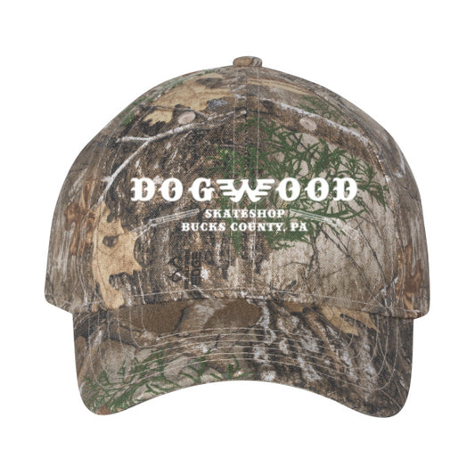LC10 Kati County Skate Shop Adjustable Clipback Hat RealTree Camo/Wht OS
