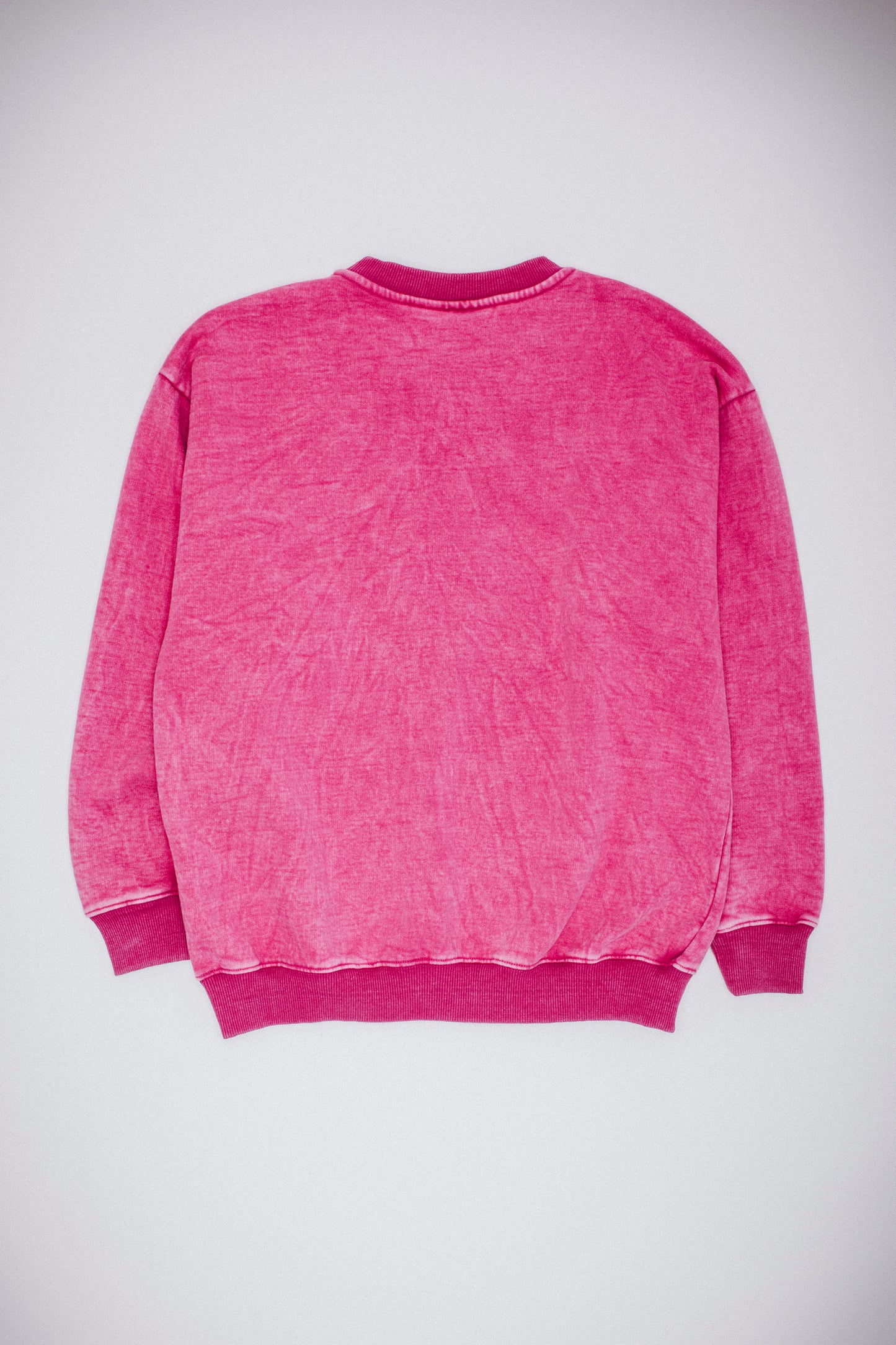 Little Stamp Snow Wash L/S Crewneck Sweatshirt Magenta