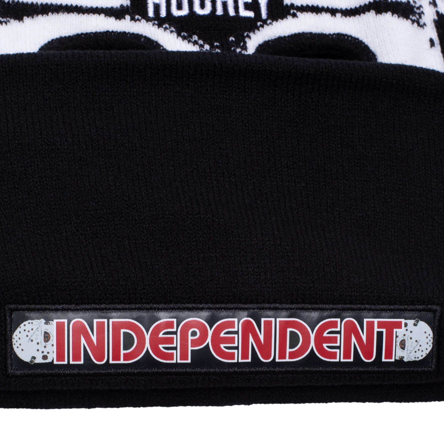 Hockey X Independent Hockski Mask Beanie Blk/Wht OS
