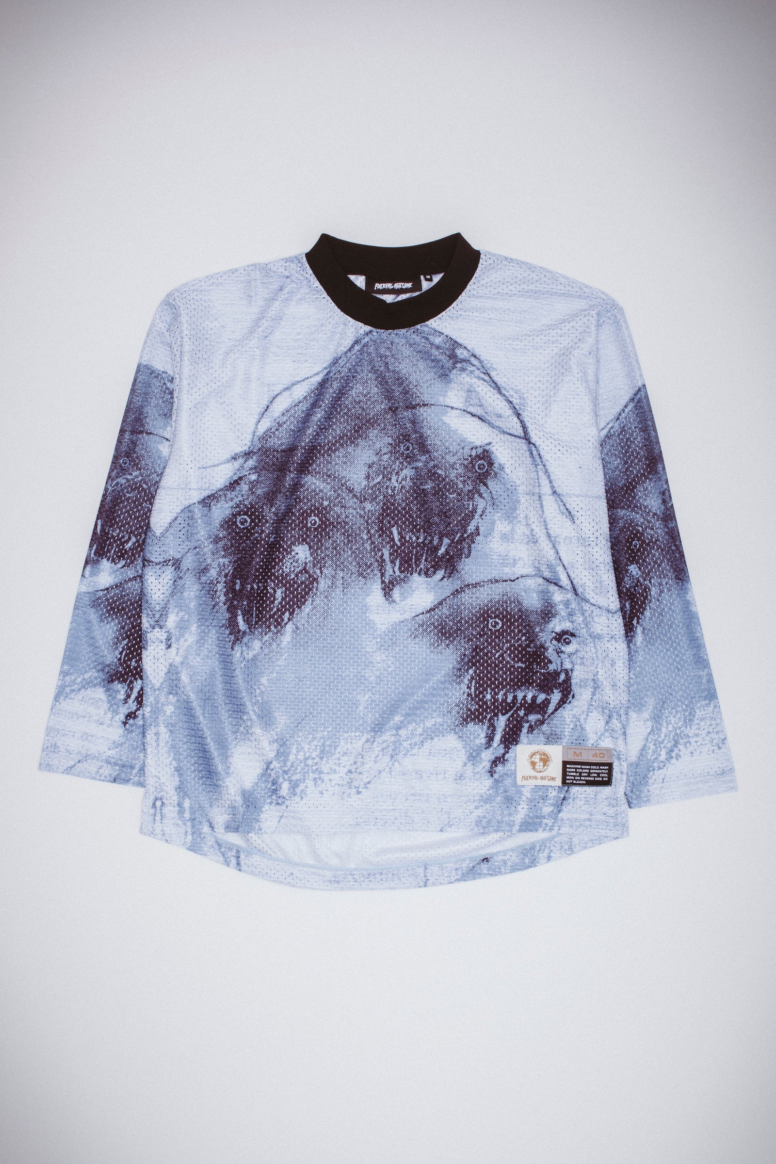 【FUCKING AWESOME】 CERBERUS MOTO JERSEY WHITE Cerberu Moto Jersey Wht – Dogwood Skate Shop