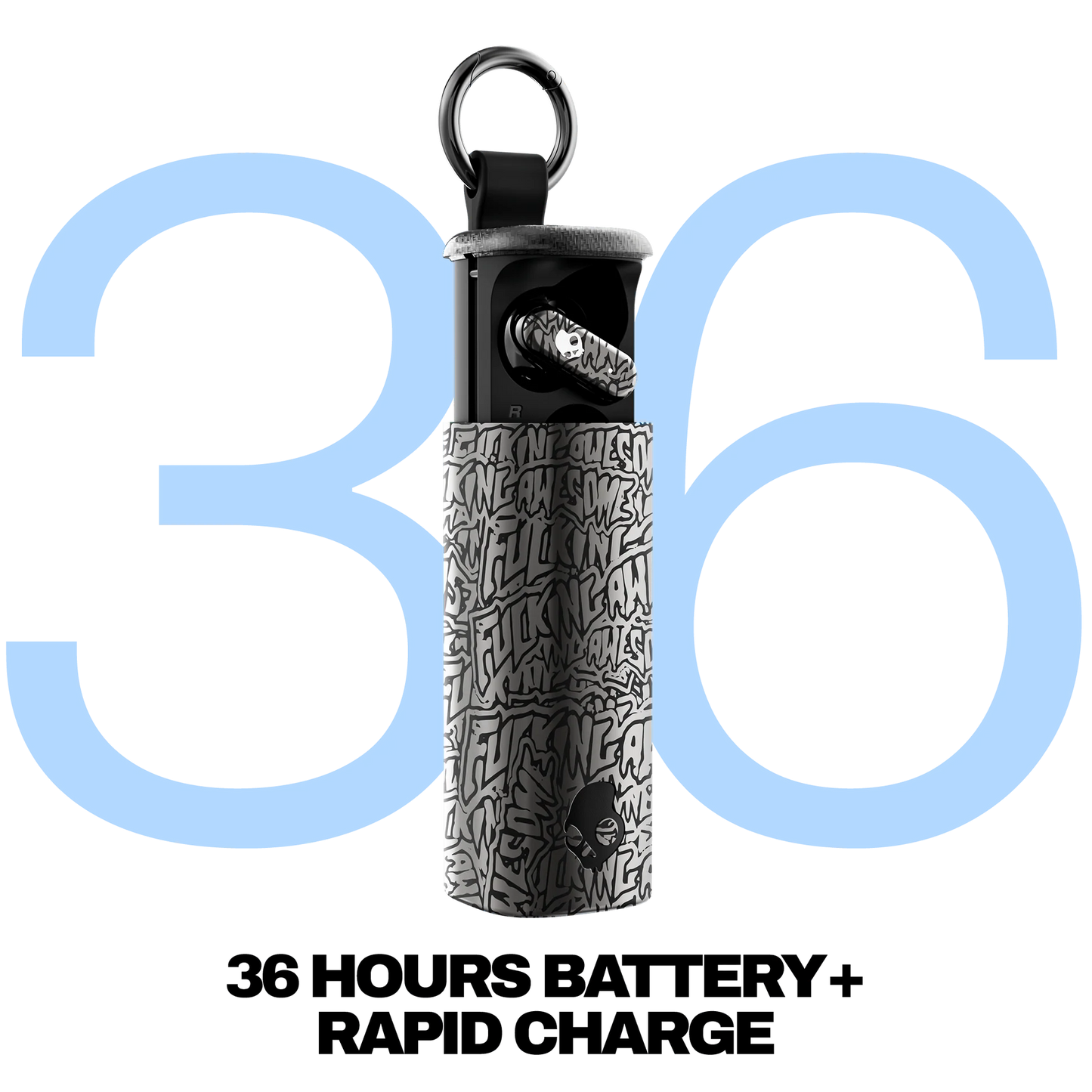 Skull Candy X FA Dime Evo BT Wireless Earbuds Blk/Sil