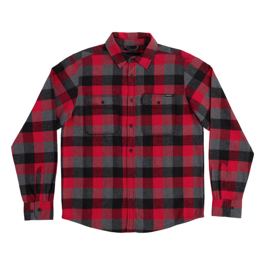 Belmont L/S Flannel Top Shirt Red(size options listed)